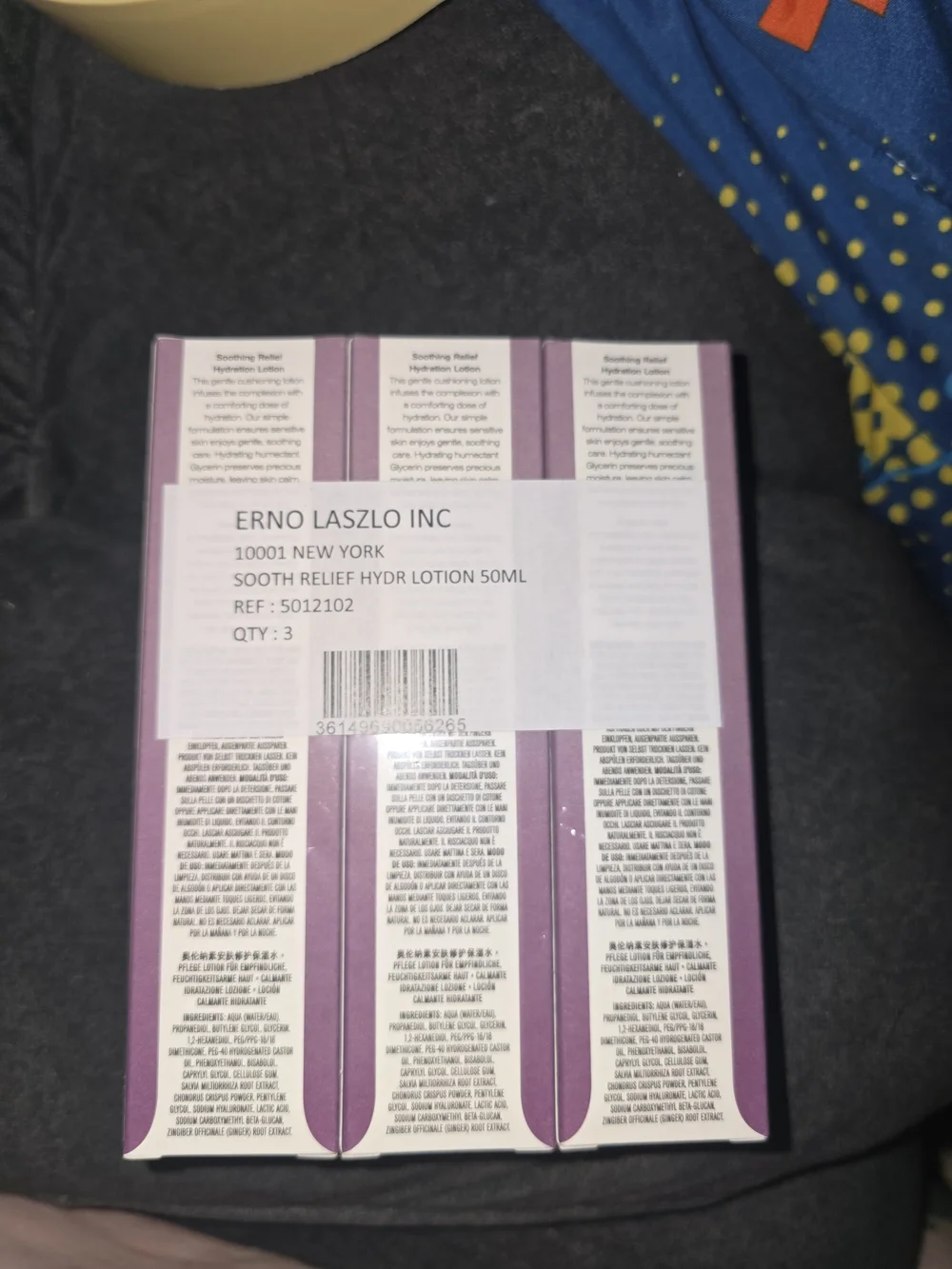 Erno Laszlo Soothing Relief Hydration Lotion Sensitive Skin 3 x 50mL Sealed